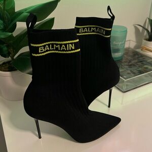 Balmain Skye Knit Ankle Boot
